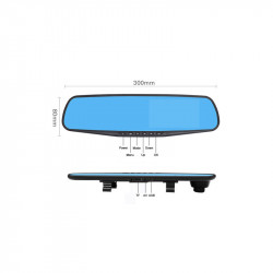 Κάμερα Καθρέπτης Αυτοκινήτου με Οθόνη LCD 4.3'' SPM SJ54