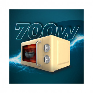 Φούρνος Μικροκυμάτων με Γκριλ 20 Lt 700 W Cecotec ProClean 3110 Retro Yellow CEC-01708