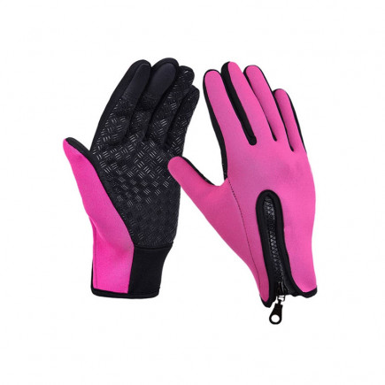 Γάντια Ποδηλάτου για Οθόνη Αφής Touch Screen Gloves Χρώματος Ροζ Large SPM DB4844