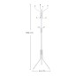 Μεταλλικός Καλόγερος 44 x 182 cm Χρώματος Λευκό Songmics RCR19W