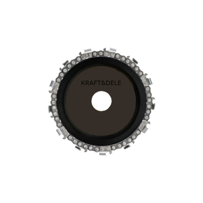 Δίσκος Κοπής Ξύλου με Αλυσίδα 125 x 22.2 mm και 14 Δόντια για Γωνιακό Τροχό Kraft&Dele KD-1060