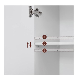 Ντουλάπι Νιπτήρα 60 x 30 x 63 cm VASAGLE BBK112W01
