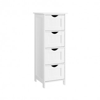 Στήλη Μπάνιου με 4 Συρτάρια 30 x 30 x 82 cm Songmics LHC40W