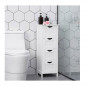 Στήλη Μπάνιου με 4 Συρτάρια 30 x 30 x 82 cm Songmics LHC40W