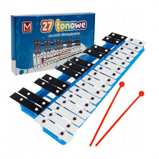 Παιδικό Ξυλόφωνο με 27 Μεταλλικές Πλάκες 36 x 22 x 3.5 cm Kruzzel 23608
