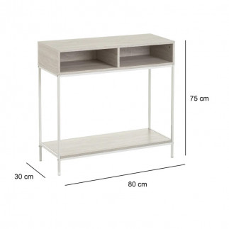 Μεταλλική Κονσόλα με 3 Ράφια 80 x 30 x 75 cm Bakaji 02839904