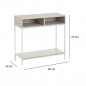 Μεταλλική Κονσόλα με 3 Ράφια 80 x 30 x 75 cm Bakaji 02839904