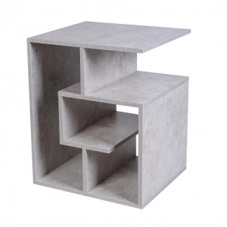 Βοηθητικό Ξύλινο Τραπεζάκι με 4 Ράφια 45 x 40 x 55 cm Χρώματος Γκρι Bakaji 02839553