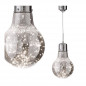 Κρεμαστό Μεταλλικό Φωτιστικό Οροφής LED Crystal 30 cm 8 W Bakaji 02833520