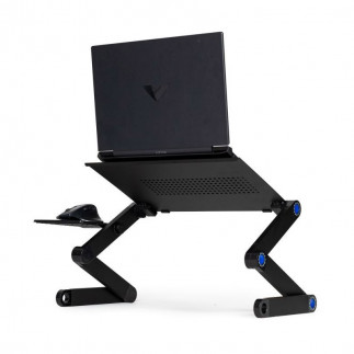 Πτυσσόμενο Τραπεζάκι Αλουμινίου για Laptop έως 17" με Βάση για Ποντίκι ModernHome PJJLT0005