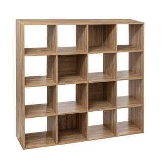 Ξύλινη Βιβλιοθήκη με 16 Ράφια 135.5 x 32 x 135.5 cm 5Five Simply Smart 193570
