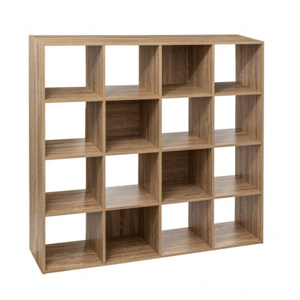 Ξύλινη Βιβλιοθήκη με 16 Ράφια 135.5 x 32 x 135.5 cm 5Five Simply Smart 193570