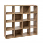 Ξύλινη Βιβλιοθήκη με 16 Ράφια 135.5 x 32 x 135.5 cm 5Five Simply Smart 193570