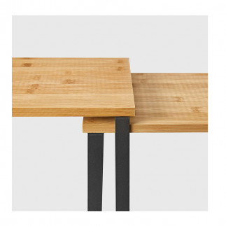 Σετ Μεταλλικές Βάσεις Οργάνωσης 29.7 x 19.5 x 15.5 cm Χρώματος Μαύρο 2 τμχ Songmics KCS02NB
