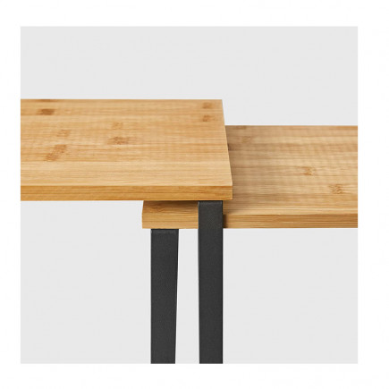 Σετ Μεταλλικές Βάσεις Οργάνωσης 29.7 x 19.5 x 15.5 cm Χρώματος Μαύρο 2 τμχ Songmics KCS02NB