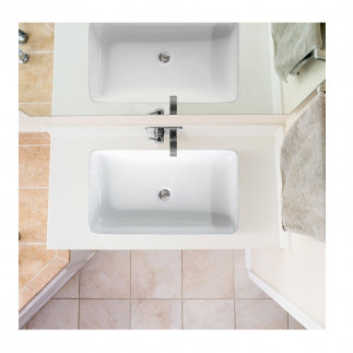 Επικαθήμενος Νιπτήρας Κεραμικός 60 x 35 x 11 cm Costway BA7540
