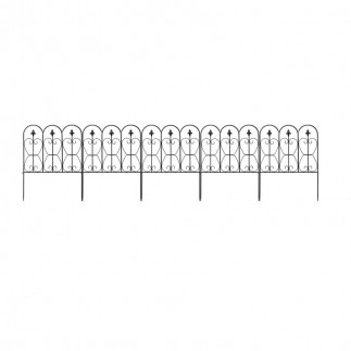 Μεταλλικός Φράχτης Κήπου 63 x 80 cm Costway OP3643