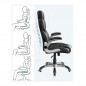 Διευθυντική Καρέκλα Γραφείου 70 x 75 x 119-137 cm Songmics OBG65BK
