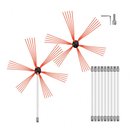 Σετ Καθαρισμού Σωλήνα Σόμπας και Καμινάδας 10 m VEVOR 609832117575