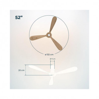 Ανεμιστήρας Οροφής με Wi-Fi Cecotec Energy Silence Aero 5500 Aqua Connected CEC-08237