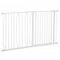 PawHut Safety Gate for Dogs Επεκτάσιμη από 75-145cm, από ατσάλι και ABS