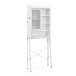 Μεταλλική/Ξύλινη Εταζέρα Μπάνιου 63 x 29 x 170 cm Costway BA7856WH