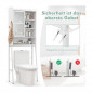 Μεταλλική/Ξύλινη Εταζέρα Μπάνιου 63 x 29 x 170 cm Costway BA7856WH