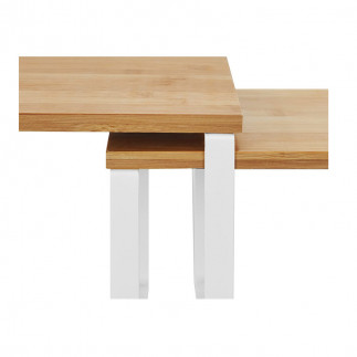 Σετ Μεταλλικές Βάσεις Οργάνωσης 29.7 x 19.5 x 15.5 cm Χρώματος Λευκό 2 τμχ Songmics KCS02NW