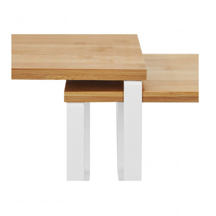 Σετ Μεταλλικές Βάσεις Οργάνωσης 29.7 x 19.5 x 15.5 cm Χρώματος Λευκό 2 τμχ Songmics KCS02NW