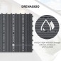 Outsunny Garden Tiles Interlocking Σετ 11 πλακάκια πλακοστρώσεων κήπου εξωτερικού χώρου, γκρι, 30x30x2,2cm 844-214GY