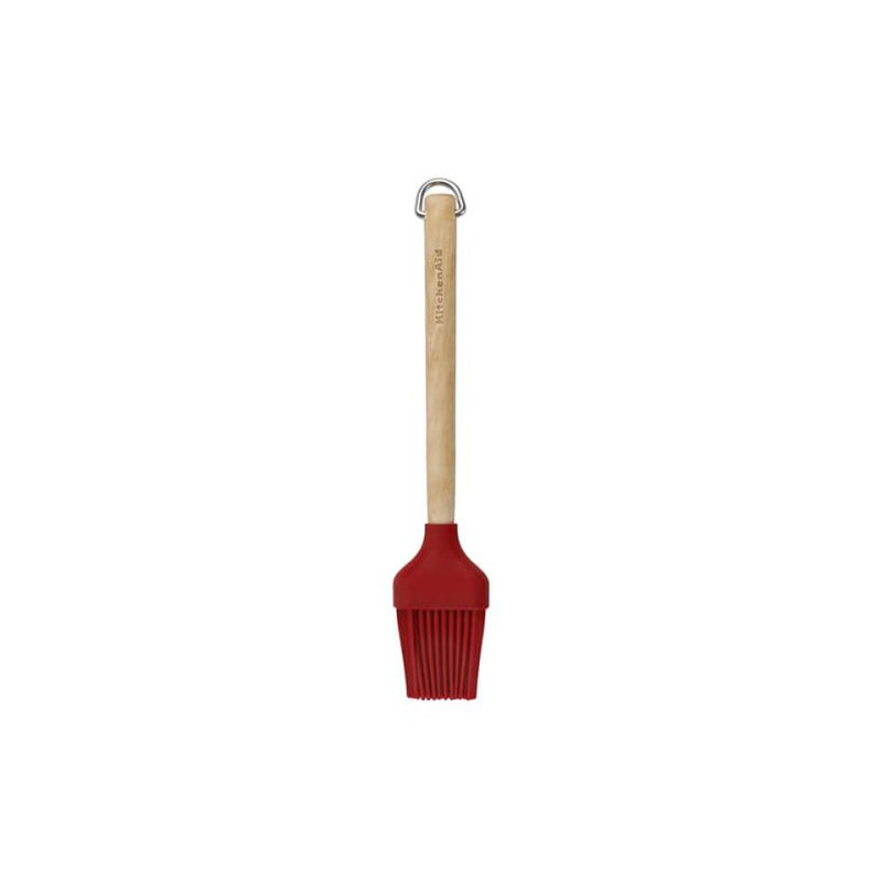 KitchenAid Birchwood Basting Brush, Empire Red, Carded