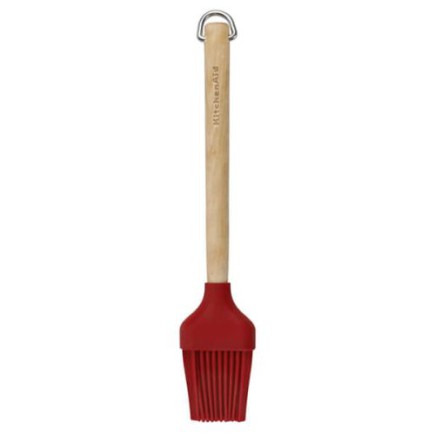 KitchenAid Birchwood Basting Brush, Empire Red, Carded