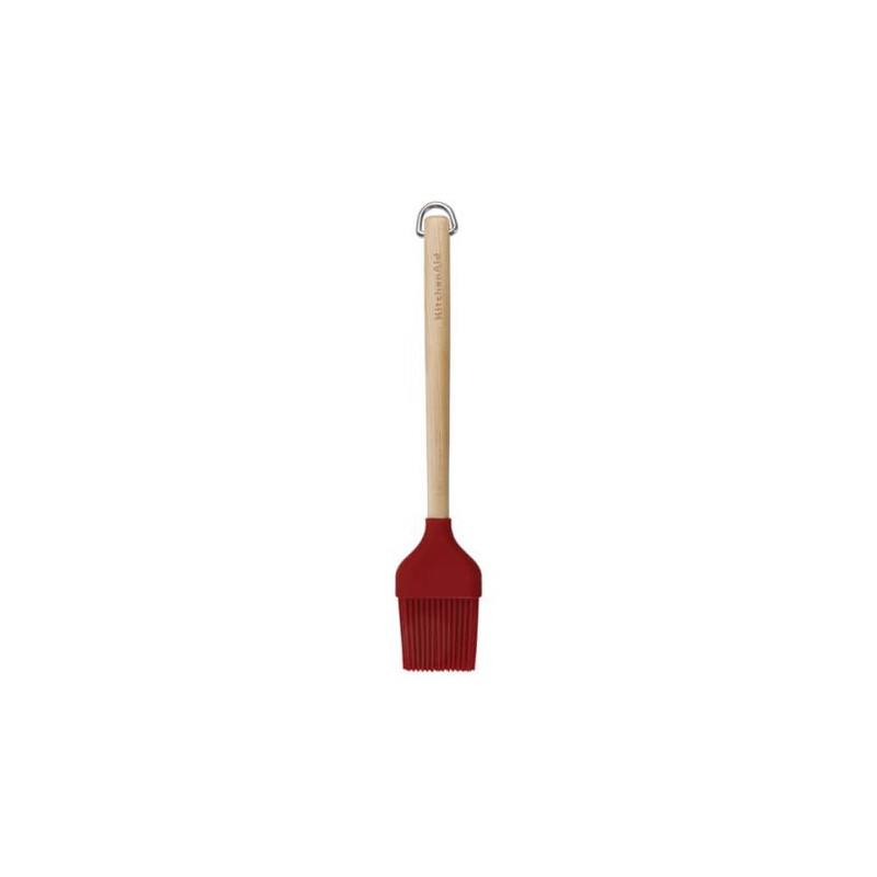 KitchenAid Birchwood Pastry Brush, Empire Red, Carded