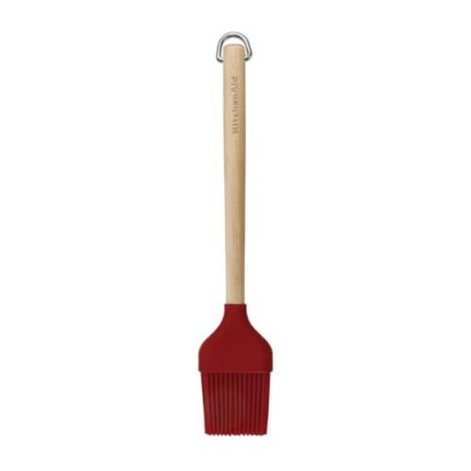 KitchenAid Birchwood Pastry Brush, Empire Red, Carded