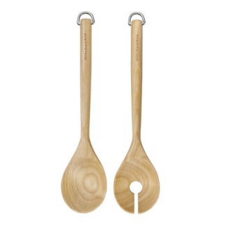 KitchenAid Birchwood Salad Servers, Carded