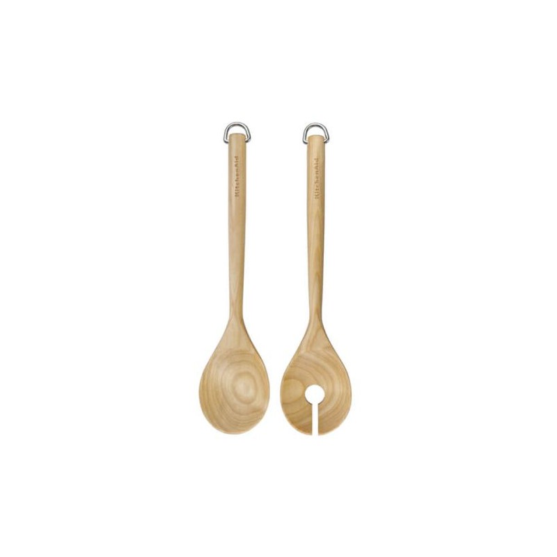 KitchenAid Birchwood Salad Servers, Carded