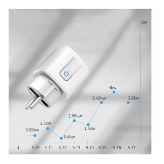 Μονή Εξωτερική Smart Πρίζα Ρεύματος WiFi 3680 W Verk Group 5907451341858