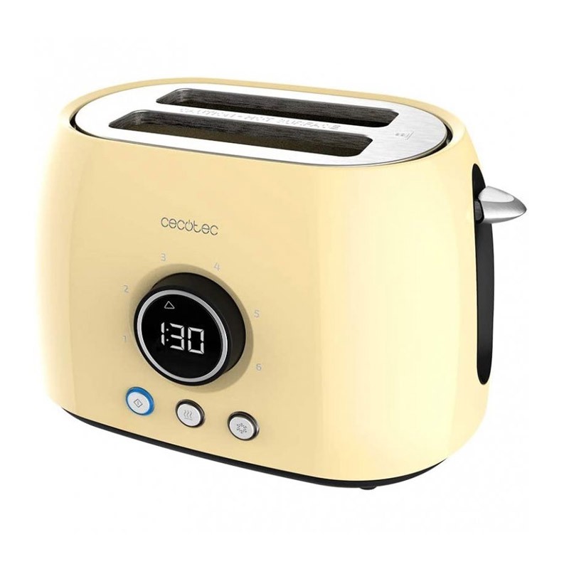 Φρυγανιέρα Cecotec ClassicToast 8000 Double Χρώματος Κίτρινο CEC-03107