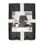 Κουβέρτα Μονή Διπλής Όψης Sherpa Προβατάκι 140 x 200 cm Home Deco Factory TX9474
