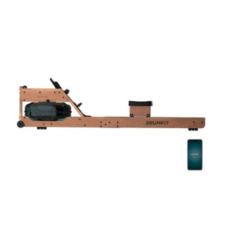 Αναδιπλούμενη Ξύλινη Κωπηλατική Νερού 13 Lt 135 Kg Cecotec DrumFit Rower 20000 Neptuno Wood CEC-07226
