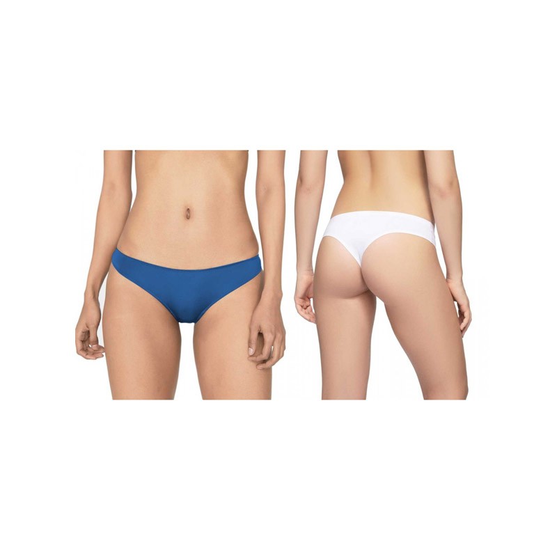 Σετ Γυναικεία Εσώρουχα Brazilian Briefs 4 τμχ Λευκό/Μπλε MWS3226-SET14-S/M Σετ Γυναικεία Εσώρουχα Brazilian Briefs 4 τμχ Λευκό/Μπλε MWS3226-SET14-S/M