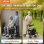 Πτυσσόμενος Περιπατήρας/Αμαξίδιο Αλουμινίου με Τσάντα Αποθήκευσης 2 σε 1 1000 x 615 x 845 mm VEVOR EHYZXQCKJLQ8L86XDV0