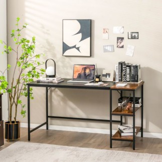 Γραφείο Υπολογιστή με 2 Ράφια COSTWAY CB10417DK