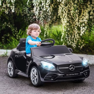 AIYAPLAY Ηλεκτρικό Αυτοκίνητο για Παιδιά Άδεια Mercedes SLC 300 με Τηλεχειριστήριο σε PP και Μέταλλο 107x62.5x44 cm Μαύρο 370-22