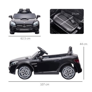 AIYAPLAY Ηλεκτρικό Αυτοκίνητο για Παιδιά Άδεια Mercedes SLC 300 με Τηλεχειριστήριο σε PP και Μέταλλο 107x62.5x44 cm Μαύρο 370-22
