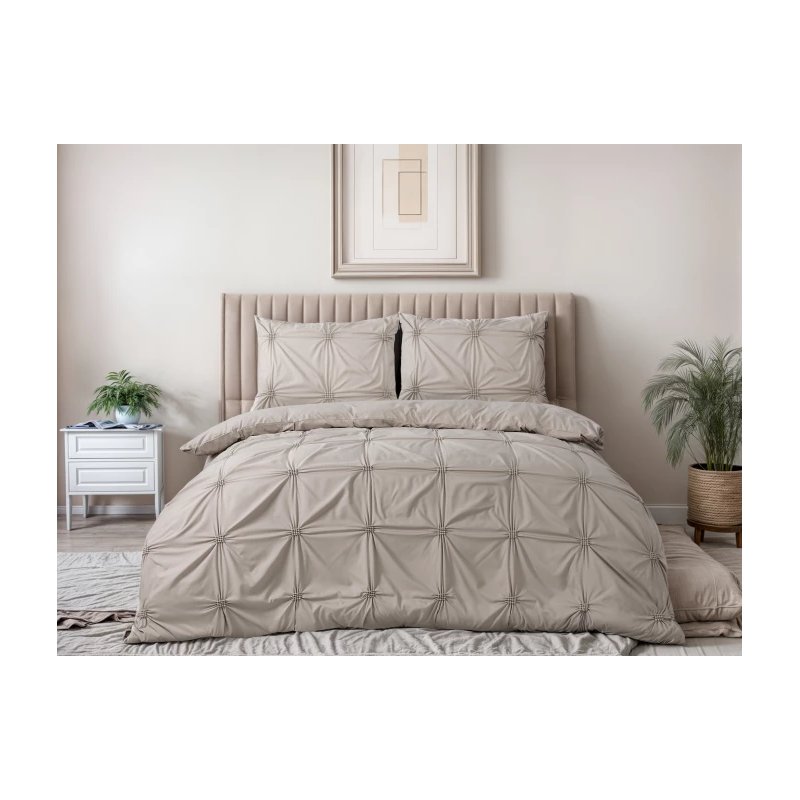 Παπλωματοθήκη 200 x 200/220cm Χρώματος Taupe SLEEPTIME 8720578101665
