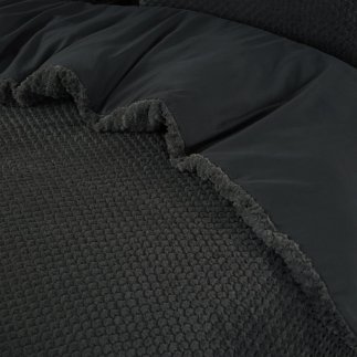 Παπλωματοθήκη Teddy Fur  Χρώματος Ανθρακί 240x220cm SLEEPTIME 8720578100415