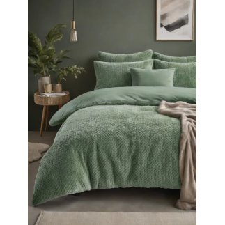 Παπλωματοθήκη Teddy Fur Χρώματος Πράσινο  240 x 220 SLEEPTIME 8720578100446