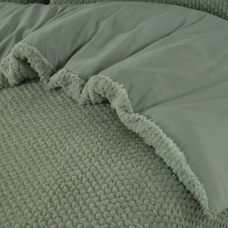 Παπλωματοθήκη Teddy Fur Χρώματος Πράσινο 240 x 220 SLEEPTIME 8720578100446