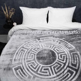 Ανάγλυφη Κουβέρτα Xρώματος Γκρι SLEEPTIME  8720578091157